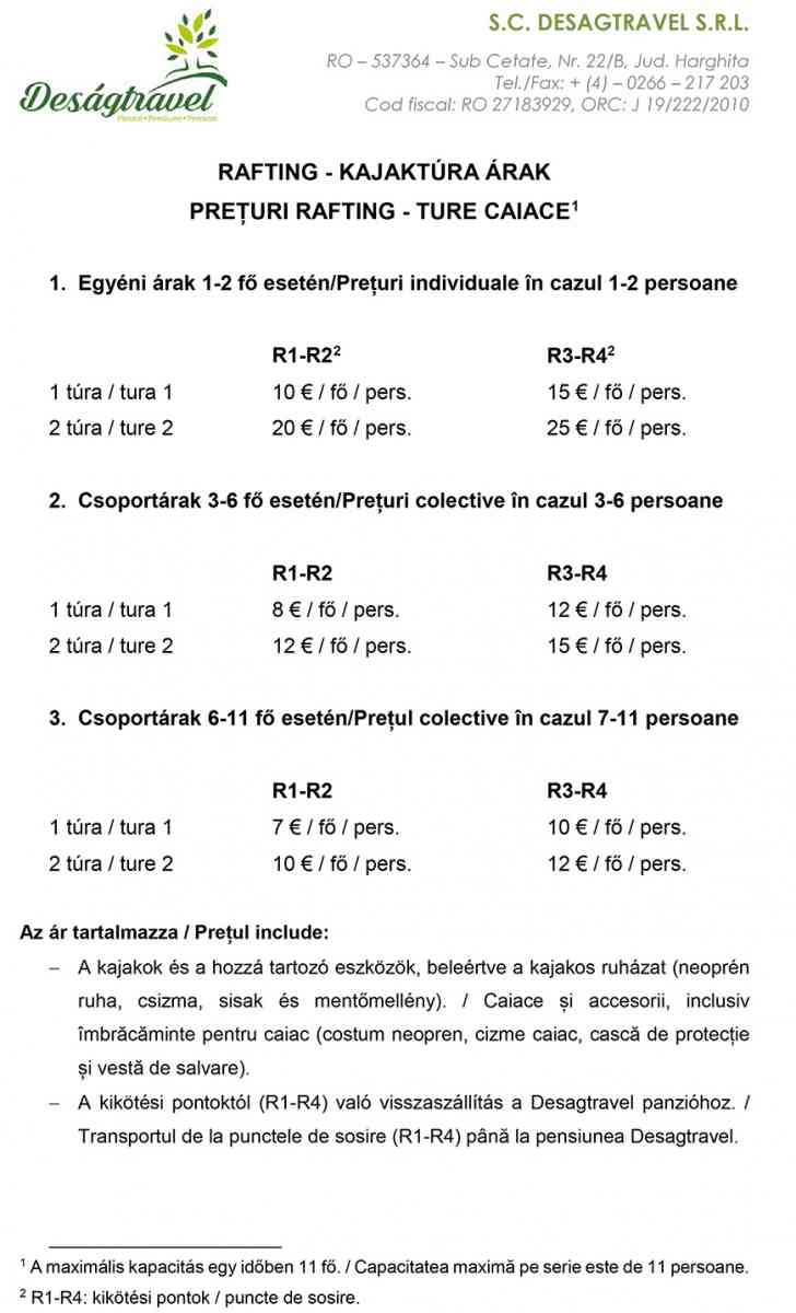 Rafting Kajaktura arak